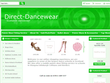 Tablet Screenshot of direct-dancewear.com